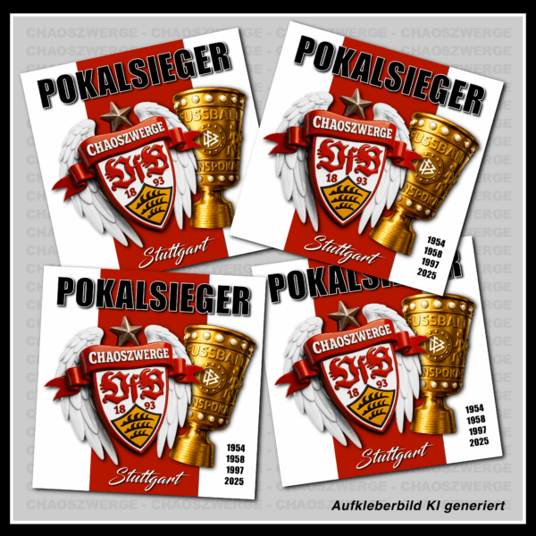 Aufkleber "Pokalsieger"