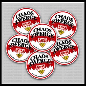 Aufkleber rund "CHAOSZWERGE"